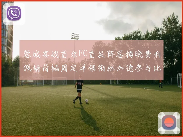蓉城客战首尔FC首发阵容揭晓费利佩胡荷韬周定洋领衔林加德参与比赛