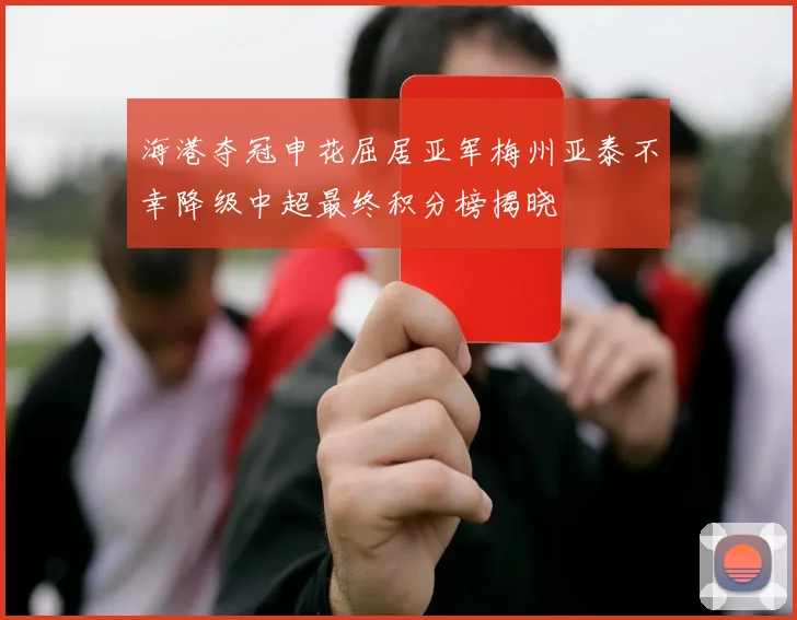 海港夺冠申花屈居亚军梅州亚泰不幸降级中超最终积分榜揭晓